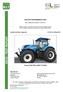 TRACTOR PERFORMANCE TEST. BLT reference number: 014-NH/15