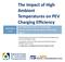 The Impact of High Ambient Temperatures on PEV Charging Efficiency