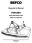 BEFCO. Operator s Manual TORNADO. Heavy Duty Rotary Cutter RHD-272, RHD-284