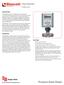 Product Data Sheet. Flow Monitor. B2800 Series DESCRIPTION OPERATION FEATURES