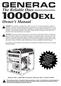 GENERAC. The Reliable Ones 10000EXL. Owner s Manual