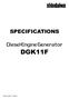 SPECIFICATIONS DGK11F. File _DGK11F_SA272