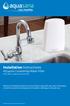 Installation Instructions AQ-4000 Countertop Water Filter. White, Black, and Brushed Steel finishes