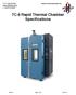 TC-9 Rapid Thermal Chamber Specifications