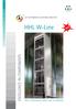 LIFT ACCORDING TO MACHINE DIRECTIVE. HHL W-Line EXCELLENCE IN COMPONENTS FOR A SUSTAINABLE WORLD FREE OF BARRIERS.