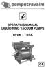 (Rev. 2.0_ ) OPERATING MANUAL LIQUID RING VACUUM PUMPS TRVK - TRSK