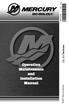 Operation Maintenance and Installation Manual