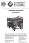YEAR PORTABLE GENERATOR. Owner s Manual SAVE THIS MANUAL FOR FUTURE REFERENCE