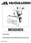 MC624ES. Part's Manual