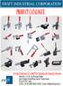 PRODUCT CATALOGUE SWIFT INDUSTRIAL CORPORATION. All India Distributors for CLAMPTEK Clamping and Fastening Elements