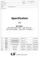 Tender No. : Ref. No. : LSGS-13-CX User / Customer : Page No. : 1 of 9. Specification. For