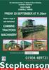 MACHINERY. FRIDAY 23 SEPTEMBER AT 11.30am COMBINE TRACTORS HIGH FARM CUNDALL THIRSK. Modern range of well maintained