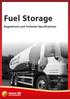 Fuel Storage. Regulations and Technical Specifications
