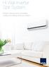 Hi-Wall Inverter Split System. Efficient, effective and comfortable cooling and heating where you need it