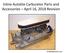 Inline Autolite Carburetor Parts and Accessories April 16, 2018 Revision.