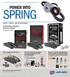 SPRING POWER INTO. STOPPING POWER STARTS HERE See page 2 for details. BRAKES CLIMATE ENGINE MANAGEMENT
