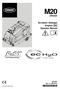 M20 *331421* (Diesel) Scrubber Sweeper English EN Operator Manual Rev. 11 ( )