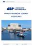 Port of Barrow Towage Guidelines PORT OF BARROW TOWAGE GUIDELINES