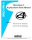 Operation & Replacement Parts Manual