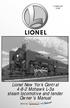 /98. Lionel New York Central Mohawk L-3a steam locomotive and tender Owner s Manual. and. featuring