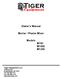 Owner s Manual. Mortar / Plaster Mixer. Models M785 M1000 M1200