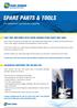 SPARE PARTS & TOOLS SAVE TIME AND MONEY WITH FAURE HERMAN SPARE PARTS AND TOOLS