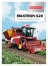 MAXTRON row sugar beet harvester with 22 ton bunker