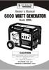 PREFACE. This manual will explain how to operate and service your generator set.