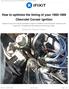 How to optimize the timing of your Chevrolet Corvair ignition