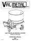 SELF PROPELLED BEDDING CHOPPER MODEL 01A OPERATOR S MANUAL AND PARTS LIST