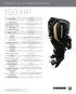 150 HP EVINRUDE E-TEC G2 ENGINE SPECIFICATIONS. Engine Model. Engine Type