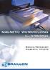 MAGNETIC WORKHOLDING for GRINDING. Electro-Permanent magnetic chucks