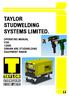 TAYLOR STUDWELDING SYSTEMS LIMITED. OPERATING MANUAL FOR 1200E DRAWN ARC STUDWELDING EQUIPMENT RANGE