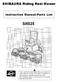 SR525. SHIBAURA Riding Reel Mower. Instruction Manual/Parts List