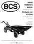 OWNER OPERATOR S MANUAL. BCS Buddy Cart Manual P/N: Revision: 9/2016