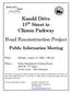 Kasold Drive 15 th Street to Clinton Parkway Road Reconstruction Project
