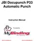 JBI Docupunch P33 Automatic Punch