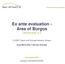 Ex ante evaluation - Area of Burgos Deliverable 6.2