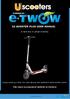 rtable Electric Scooter USER MANUAL A new era in urban mobility PLEASE CAREFULLY READ THE USER MANUAL AND WARRANTY BOOK BEFORE USING!