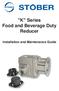 K Series Food and Beverage Duty Reducer