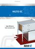 HiLTO EC High efficiency heat recovery unit