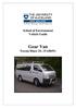 School of Environment Vehicle Guide. Gear Van Toyota Hiace ZL (FAH691)