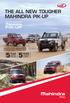 THE ALL NEW TOUGHER MAHINDRA PIK-UP