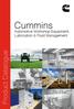Product Catalogue. Cummins Automotive Workshop Equipment, Lubrication & Fluid Management