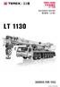 TRUCK CRANE 汽车起重机 LT 1130 DATASHEET METRIC 数据表 ( 公制 ) LT Courtesy of Crane.Market