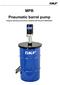MPB Pneumatic barrel pump (Original operating instructions compliant with Directive 2006/42/EC)