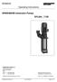 BAS6520 Operating Instructions. BRINKMANN Immersion Pumps. BRINKMANN PUMPS, Inc Cartier Drive Wixom, MI USA
