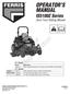 Reproduction. Not for OPERATOR S MANUAL. IS5100Z Series. Zero-Turn Riding Mower. 61 Model: 72 Models: Rev A