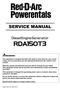 SERVICE MANUAL. This equipment is designed for generating power source of electric tools, home appliances and lights.