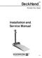 DeckHand TM. Portable Floor Scale. Installation and Service Manual